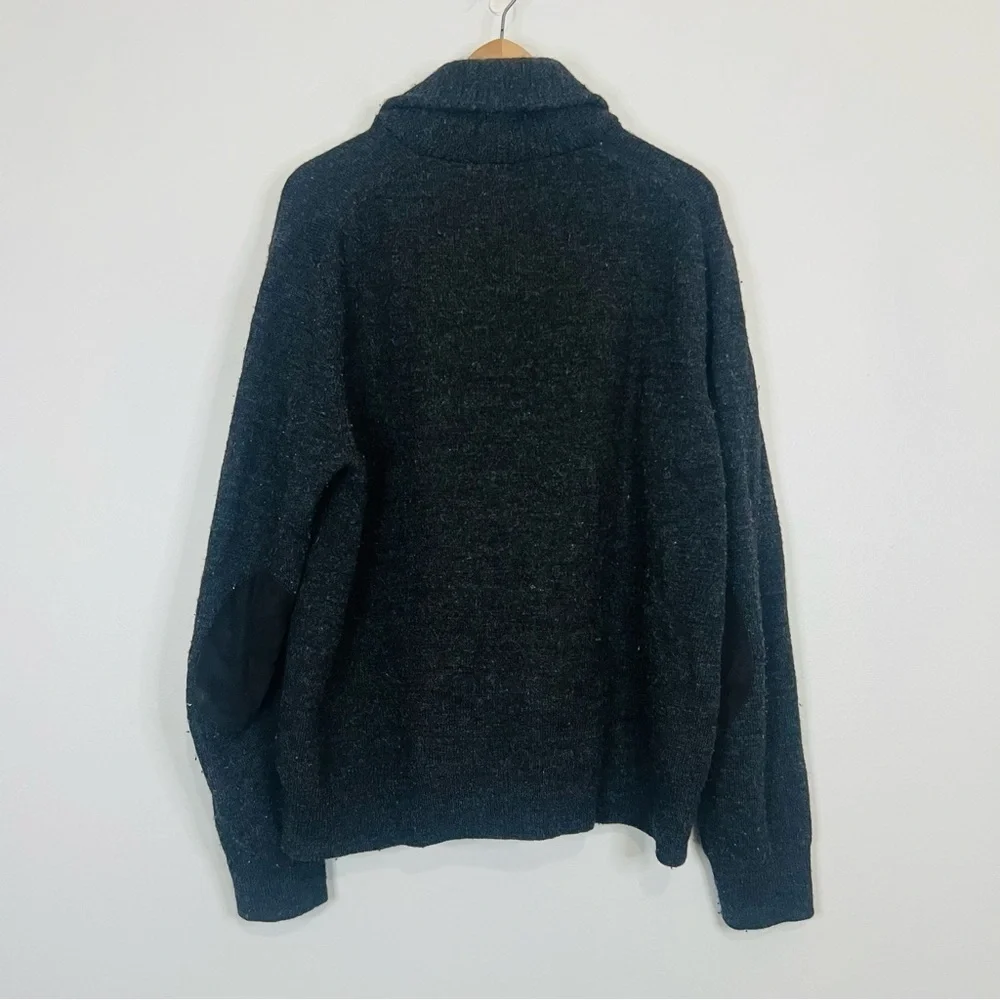 J. Crew Gray Merino Funnel Neck Pullover Sweatshirt XL